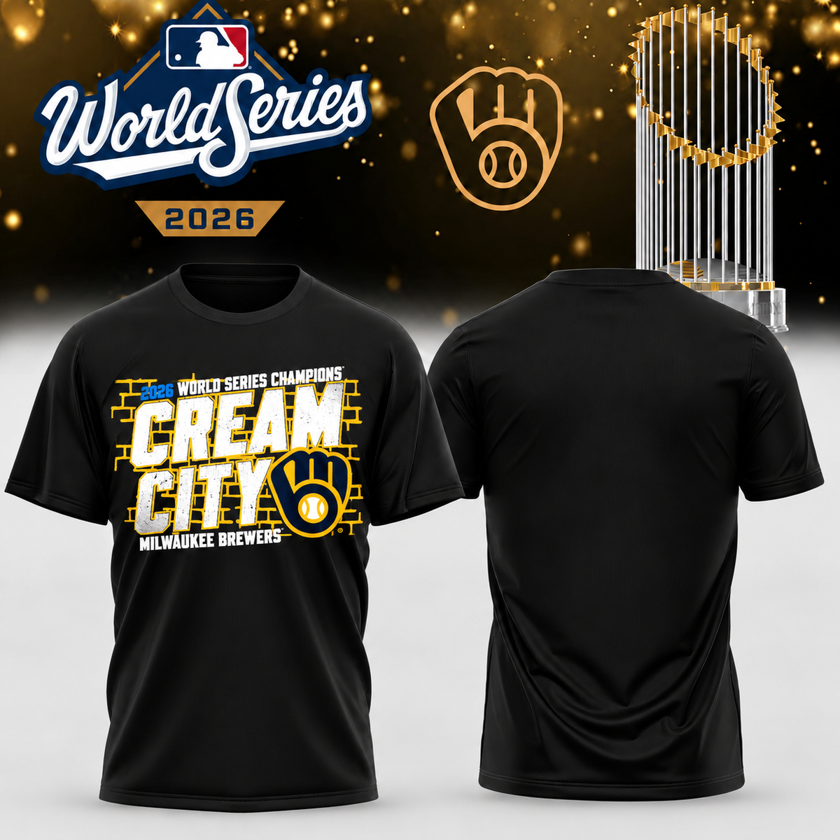 MIL World Series Champions One Side T-Shirt - Printed V39