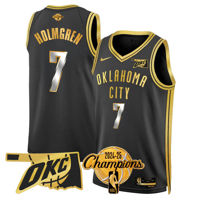 OKC 2024-25 Champions Jersey - All Stitched
