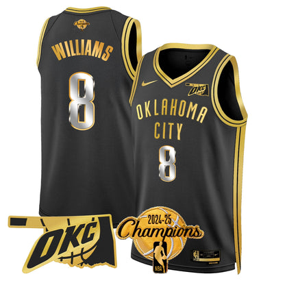 OKC 2024-25 Champions Jersey - All Stitched