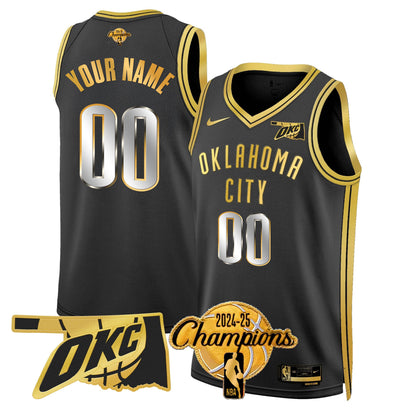 OKC 2024-25 Champions Jersey - All Stitched