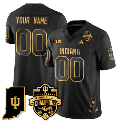 Indiana H Vapor Limited Football Gold Jersey - Rose Bowl Champions - All Stitched