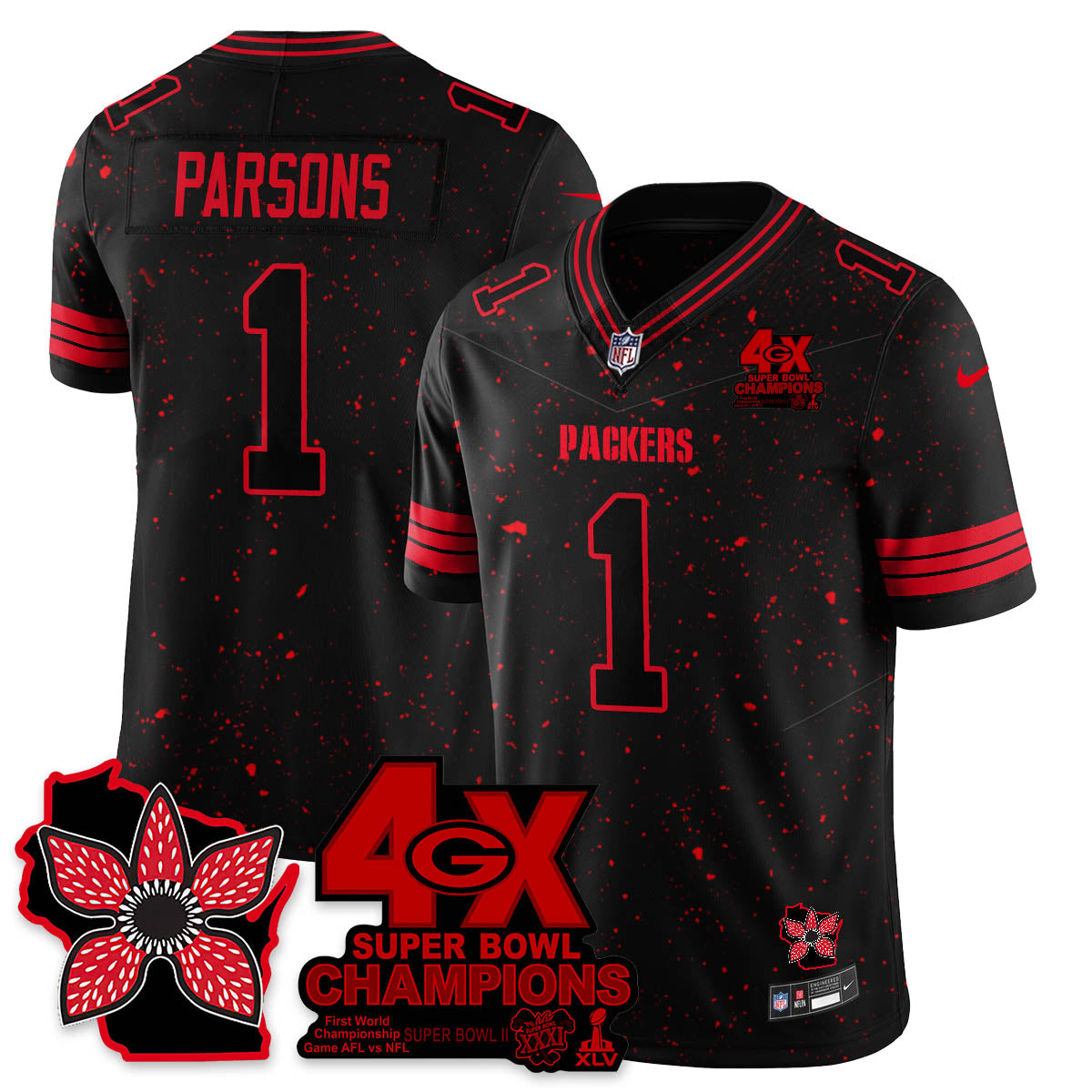 GB 'Stranger Things Edition' Vapor Limited Jersey - All Stitched