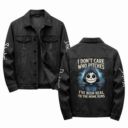 LAD Fan #17 Skellington Edition Limited Denim Jacket - Printed