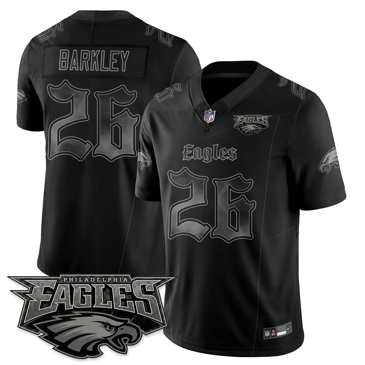 PHI 'Dark Gothic Philly' Vapor Limited Jersey - All Stitched