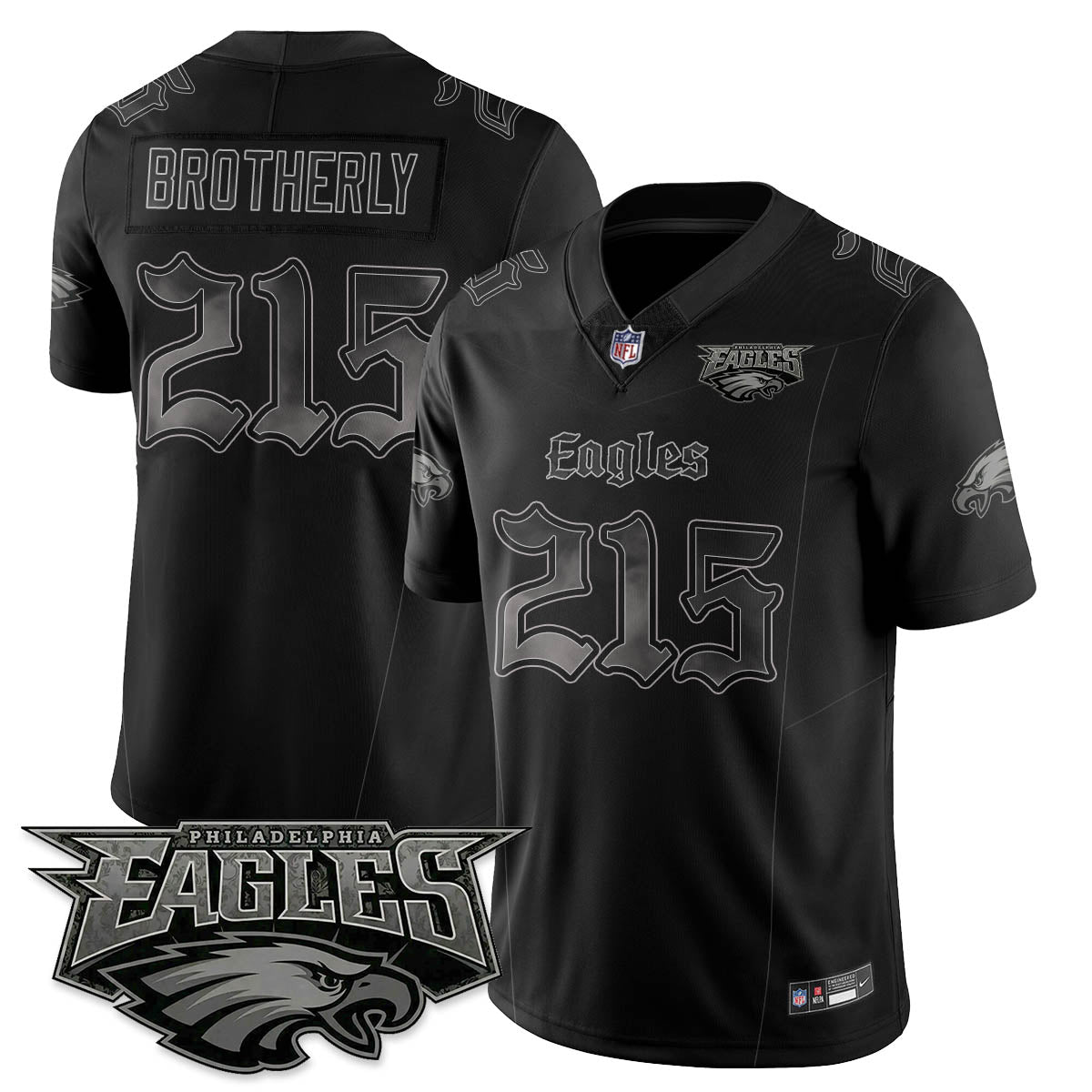 PHI 'Dark Gothic Philly' Vapor Limited Jersey - All Stitched