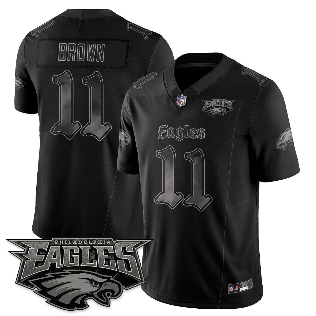 PHI 'Dark Gothic Philly' Vapor Limited Jersey - All Stitched