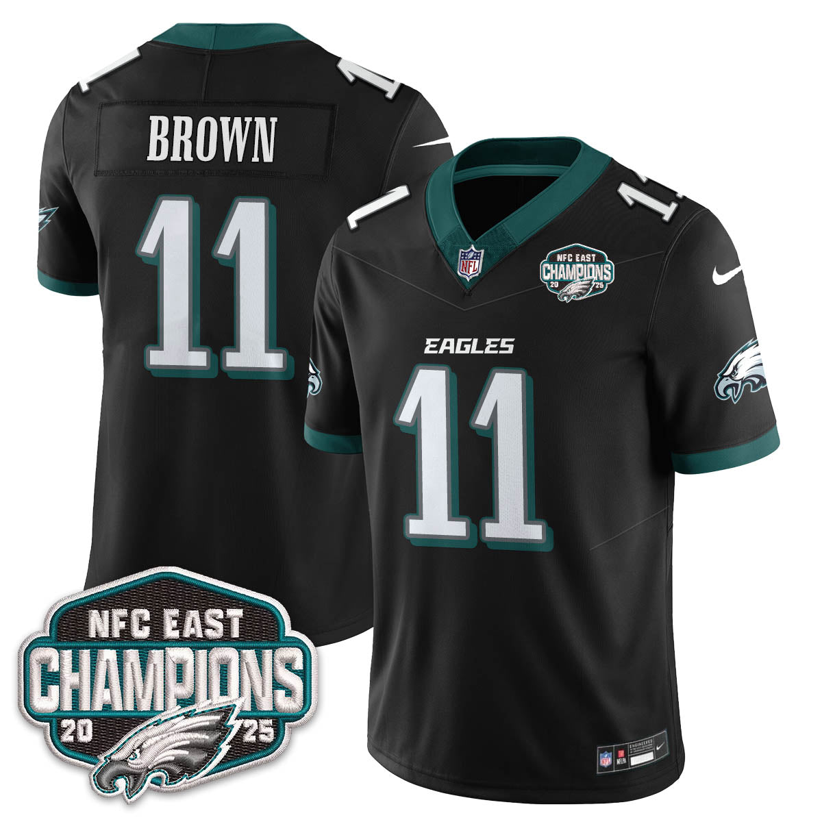 PHI NFC East Champions Vapor Limited Jersey - All Stitched