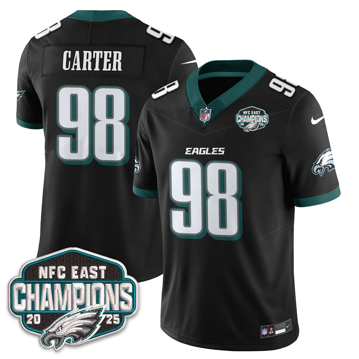 PHI NFC East Champions Vapor Limited Jersey - All Stitched