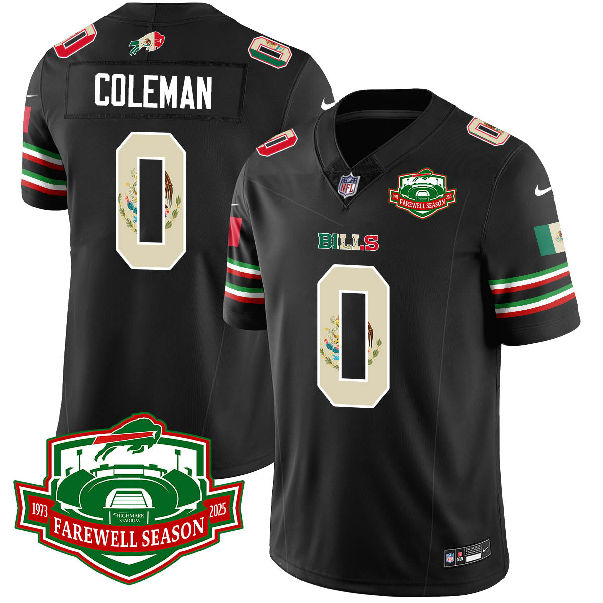 BUF Mexico Vapor Limited Jersey - All Stitched