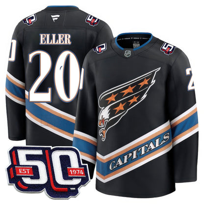 Washington Capitals 50th Anniversary Premium Jersey - All Stitched