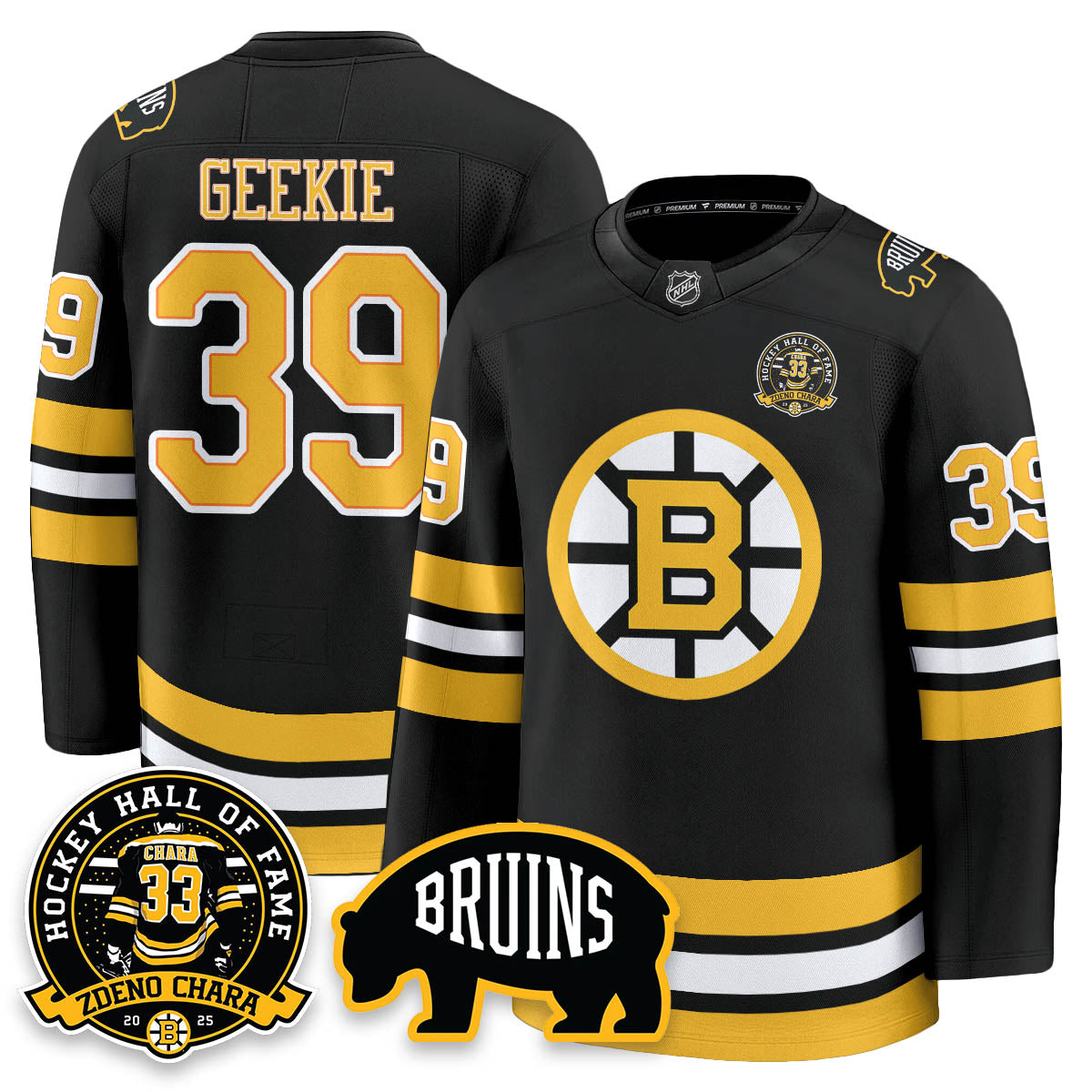 BOS Premium Hockey Jersey - Zdeno Chara HOF - All Stitched