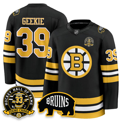 BOS Premium Hockey Jersey - Zdeno Chara HOF - All Stitched