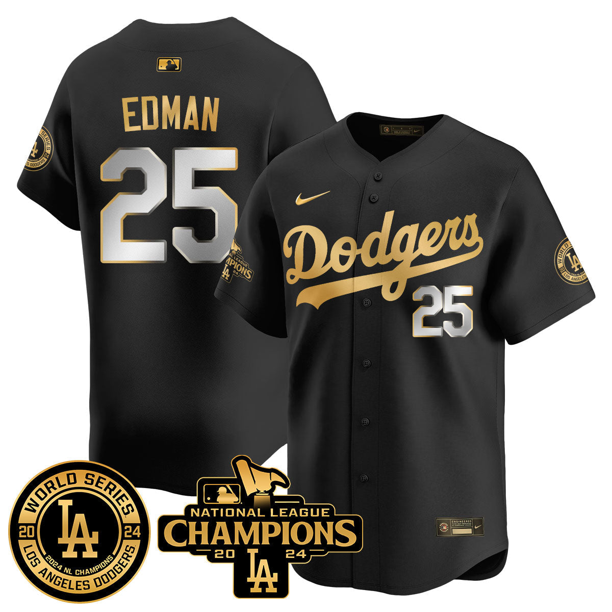 LAD World Series NL Champions Jersey - All Stitched