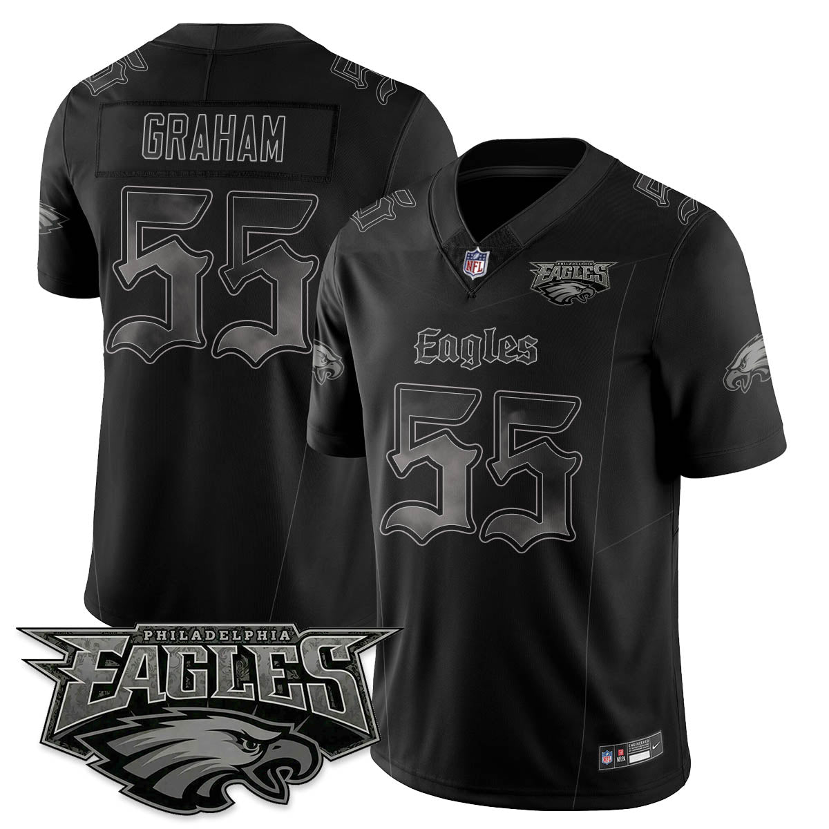 PHI 'Dark Gothic Philly' Vapor Limited Jersey - All Stitched