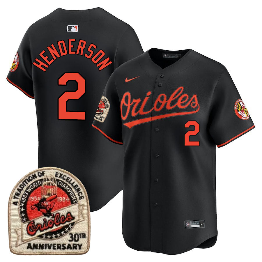 Baltimore Orioles Limited Jersey - 1984 Patch - All Stitched