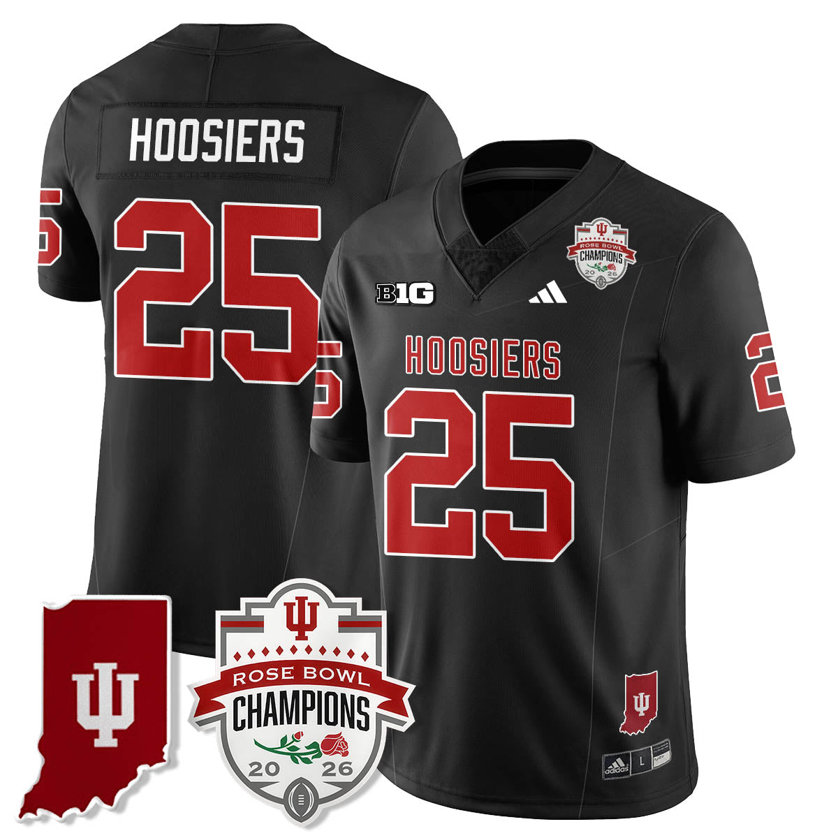 Indiana H Vapor Limited Football Jersey - Rose Bowl Champions - All Stitched