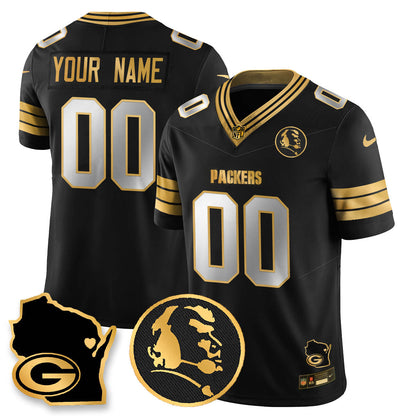 GB 4-Time Champions Vapor Limited Jersey - John Madden Patch - All Stitched