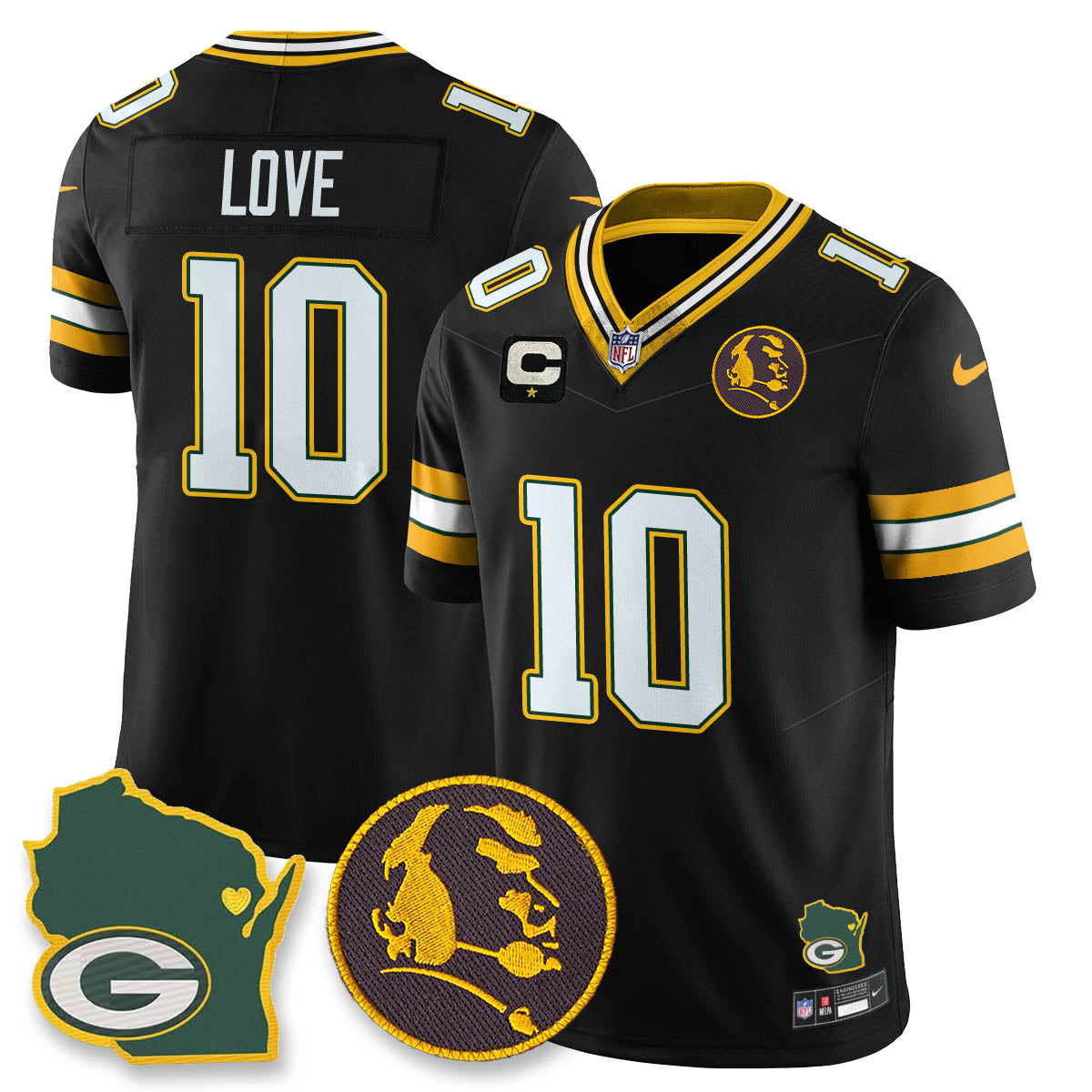 GB Vapor Limited Jersey - John Madden Patch - All Stitched