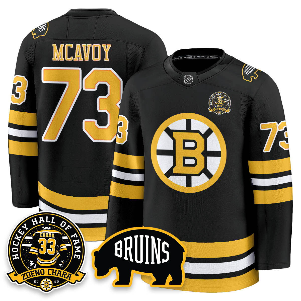 BOS Premium Hockey Jersey - Zdeno Chara HOF - All Stitched