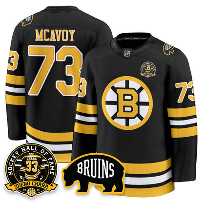BOS Premium Hockey Jersey - Zdeno Chara HOF - All Stitched