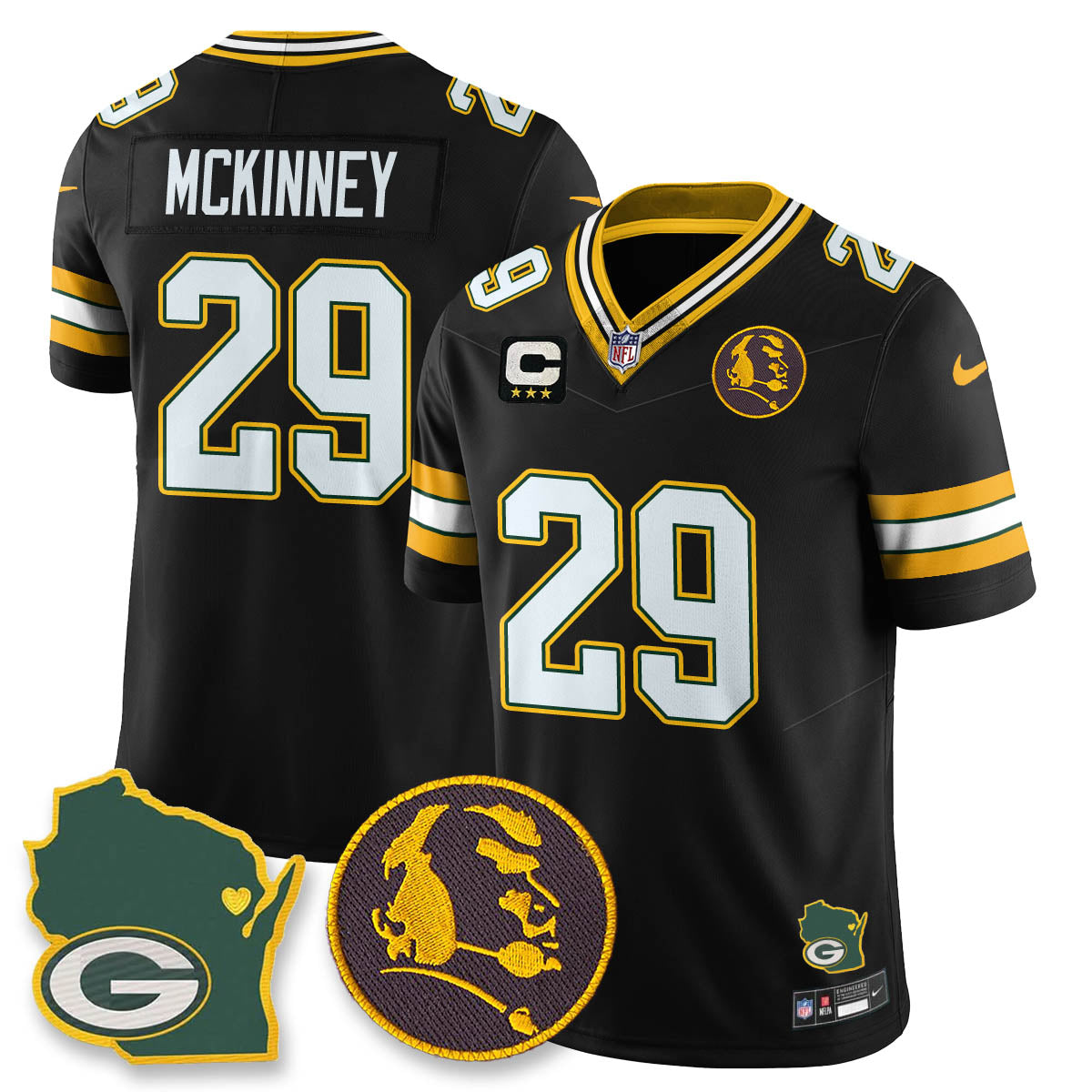 GB Vapor Limited Jersey - John Madden Patch - All Stitched