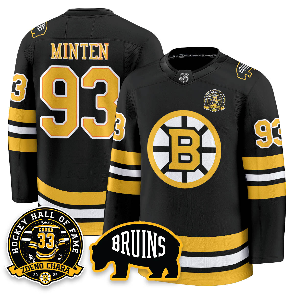 BOS Premium Hockey Jersey - Zdeno Chara HOF - All Stitched