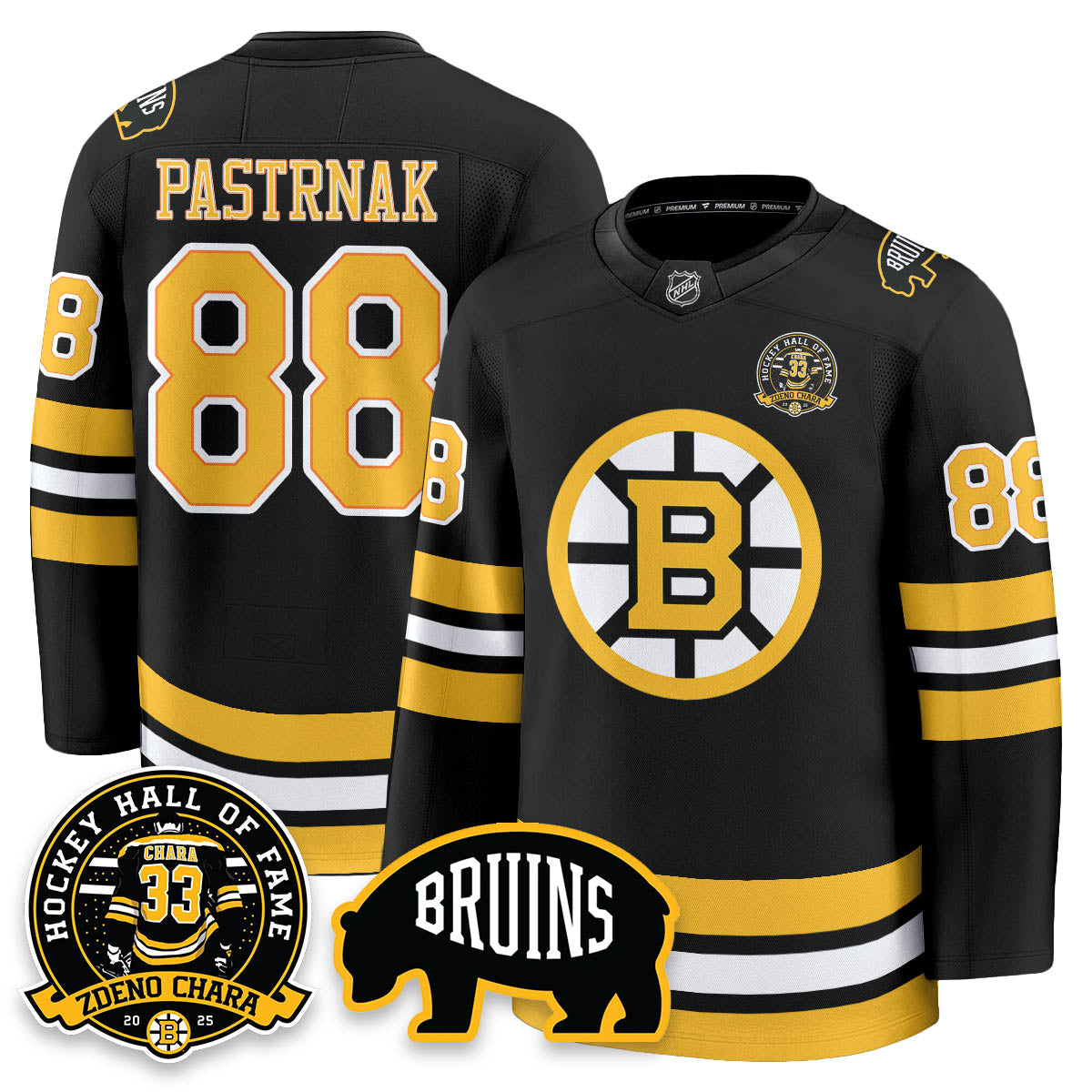 BOS Premium Hockey Jersey - Zdeno Chara HOF - All Stitched