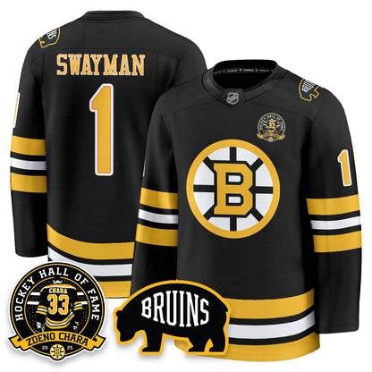 BOS Premium Hockey Jersey - Zdeno Chara HOF - All Stitched