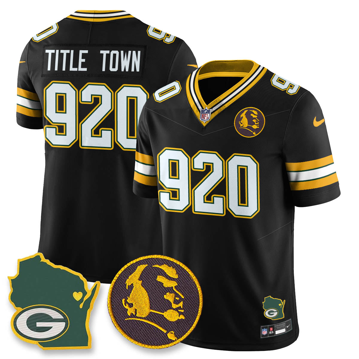 GB Vapor Limited Jersey - John Madden Patch - All Stitched