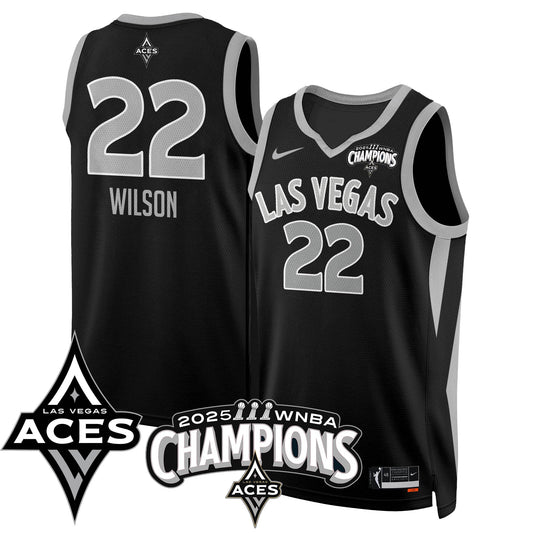 Las Vegas Aces 2025 WNBA Championship Jersey - All Stitched