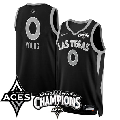 Las Vegas Aces 2025 WNBA Championship Jersey - All Stitched