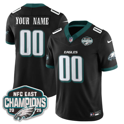 PHI NFC East Champions Vapor Limited Custom Jersey - All Stitched