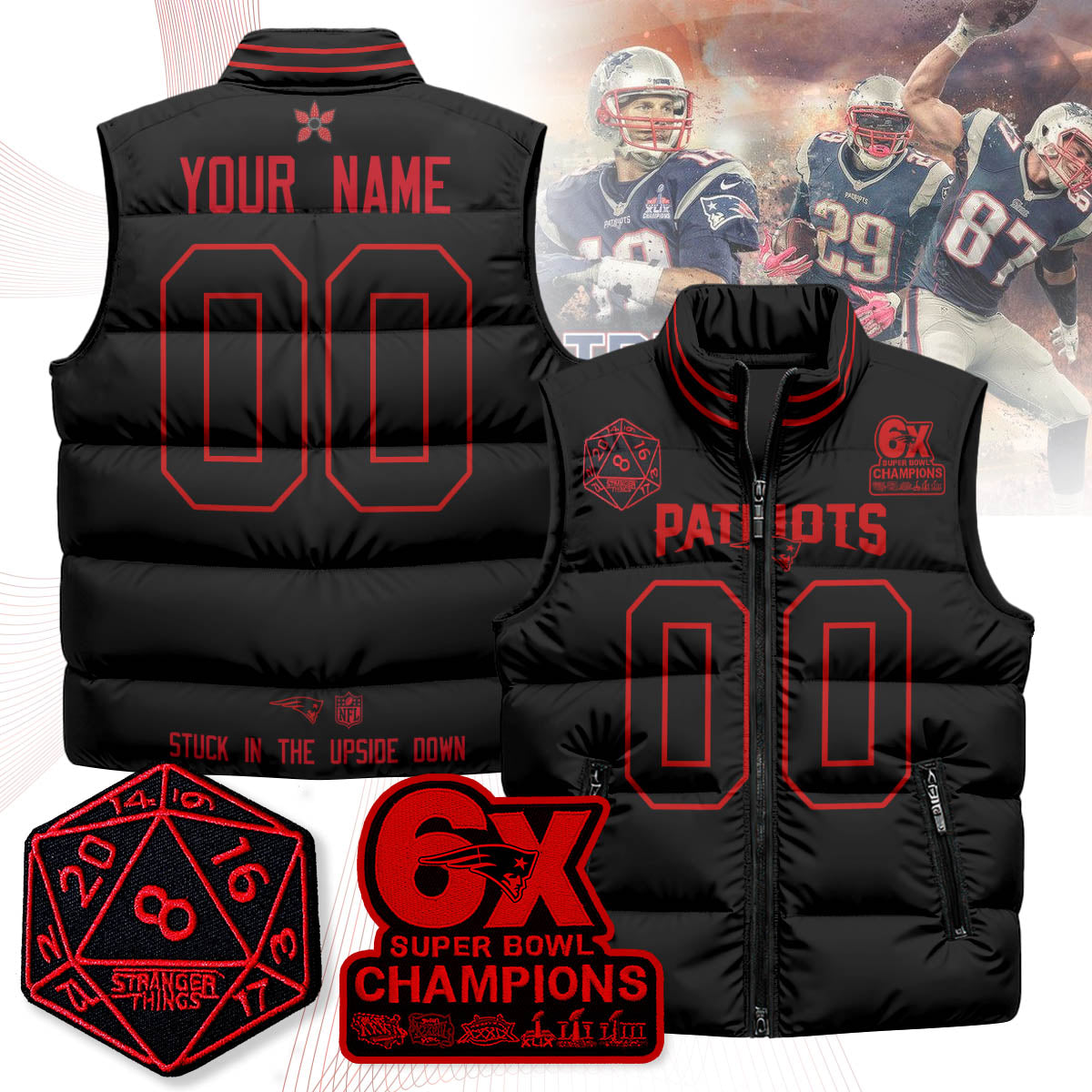 NE 'Stranger Things Edition' Unisex Puffer Vest N1