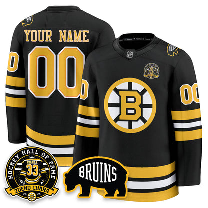 BOS Premium Hockey Jersey - Zdeno Chara HOF - All Stitched