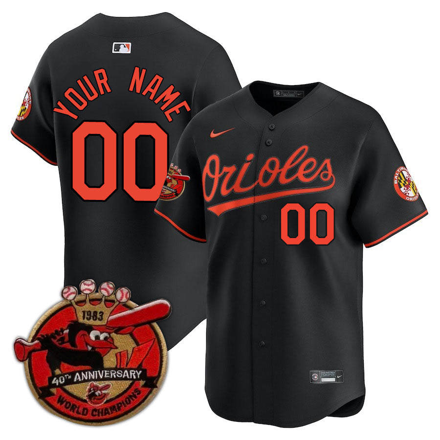 Baltimore Orioles Limited Custom Jersey -  Amazing Patch - All Stitched