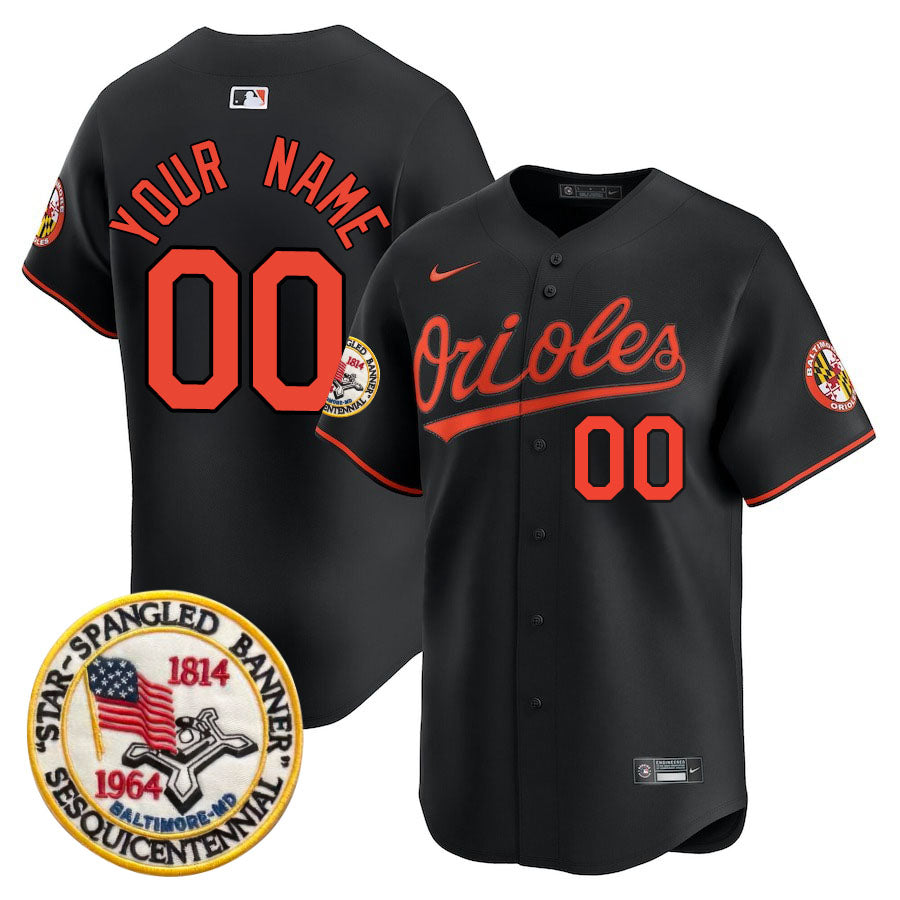 Baltimore Orioles Limited Custom Jersey -  Amazing Patch - All Stitched