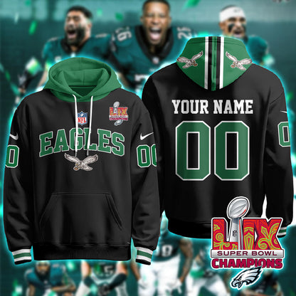 PHI Super Bowl LIX Champions Custom Hoodie