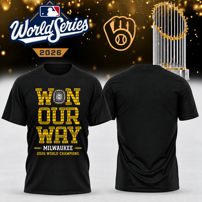 MIL World Series Champions One Side T-Shirt - Printed V32