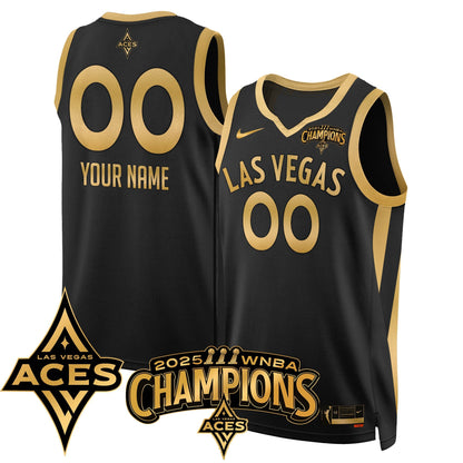 Las Vegas Aces 2025 WNBA Championship Jersey - All Stitched