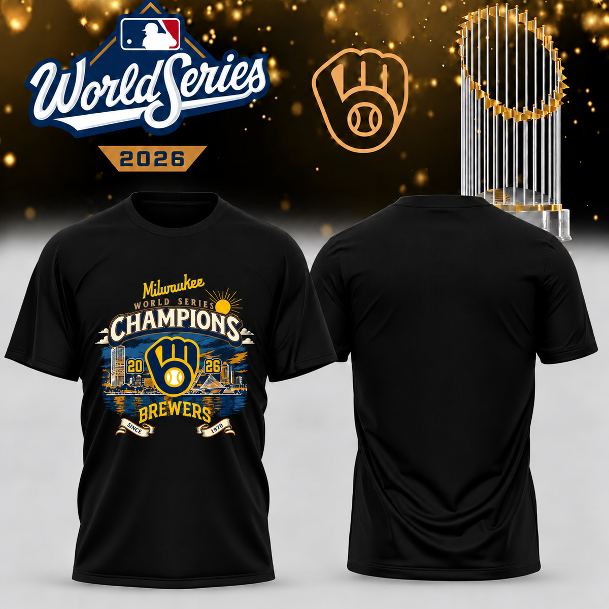 MIL World Series Champions One Side T-Shirt - Printed V37