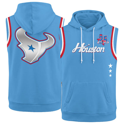 HOU Star Edition Sleeveless Hoodie Tank Top - Printed