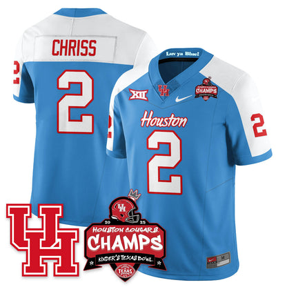 HCG Football 2025 Kinder's Texas Bowl Champions Jersey - All Stitched
