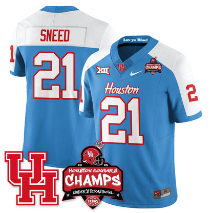 HCG Football 2025 Kinder's Texas Bowl Champions Jersey - All Stitched