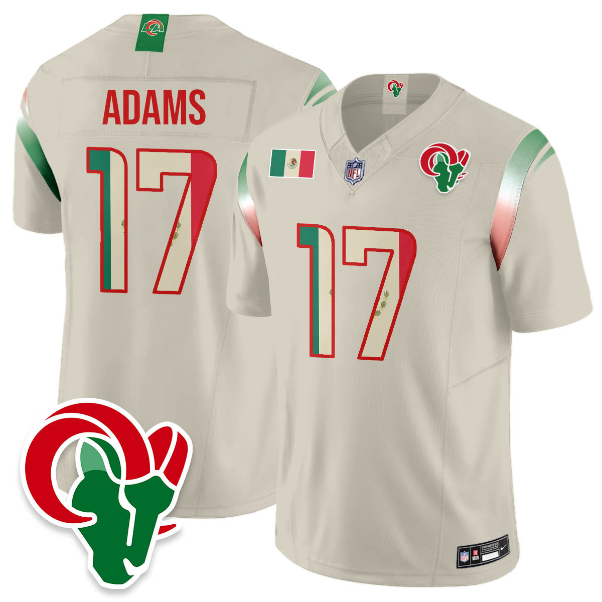 LAR Mexico Vapor Limited Jersey - All Stitched
