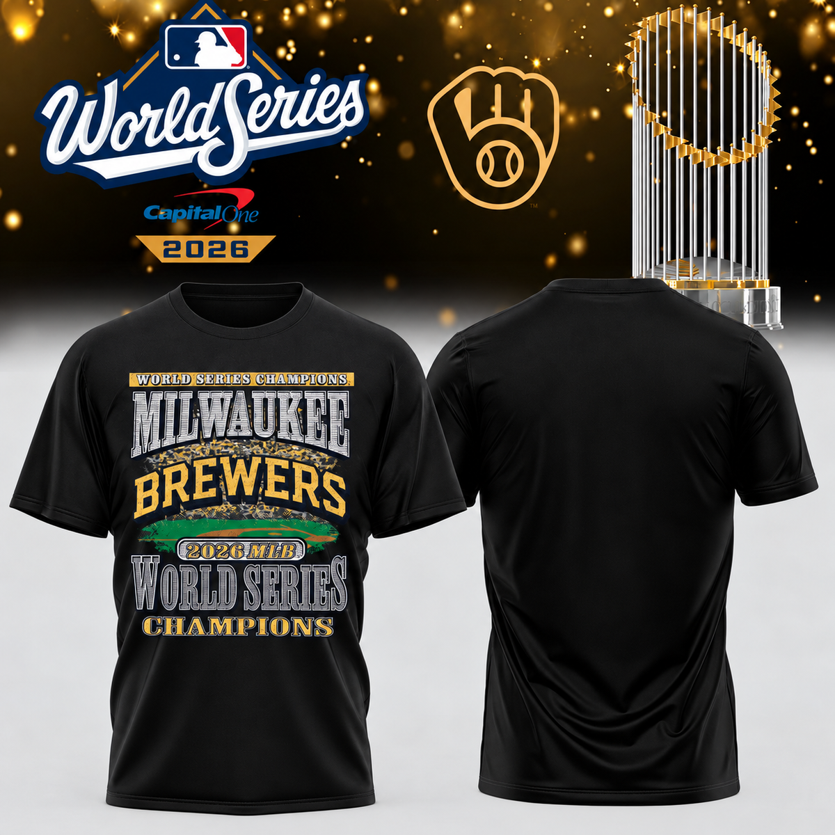 MIL World Series Champions One Side T-Shirt - Printed V35