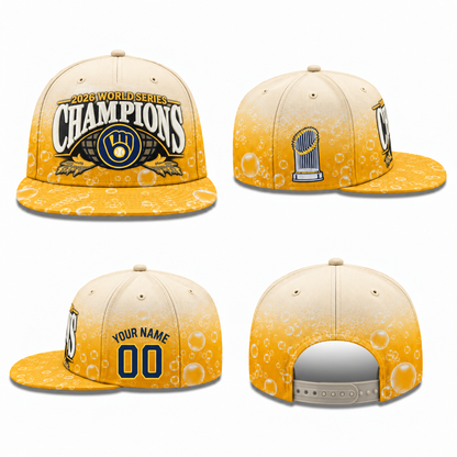 MIL 2026 World Series Champions Personalized Snapback Cap - Printed V5