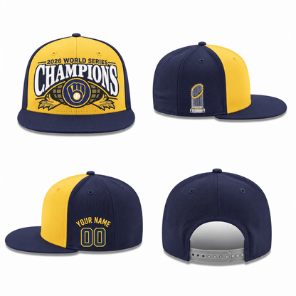 MIL 2026 World Series Champions Personalized Snapback Cap - Printed V5