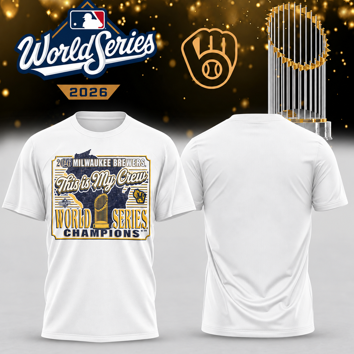 MIL World Series Champions Two Sides T-Shirt - Printed V34