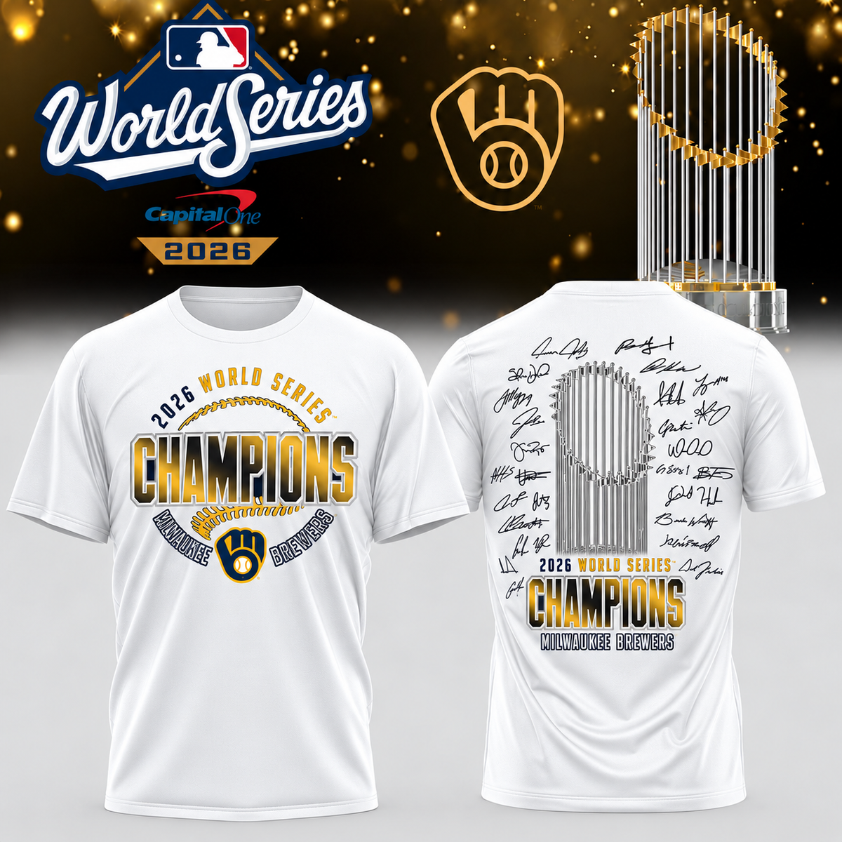 MIL World Series Champions Two Sides T-Shirt - Printed V33