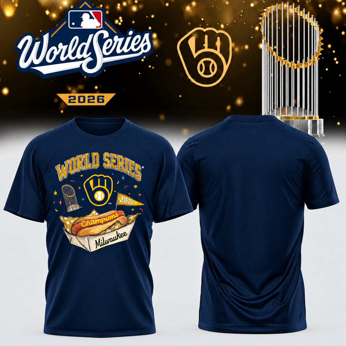 MIL World Series Champions One Side T-Shirt - Printed V40